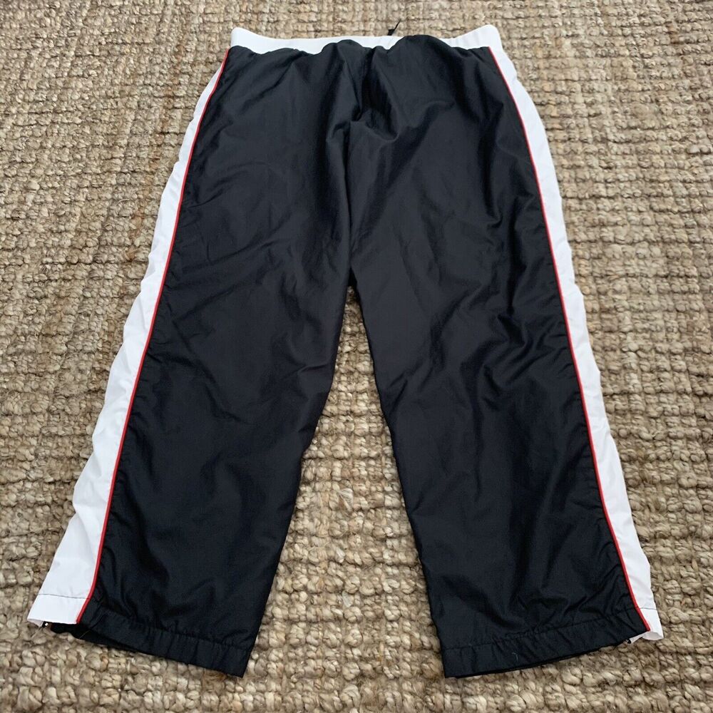 NIKE Womens Pull On Jogger Track Pants Lined Size XL (16-18) Black Side Stripe